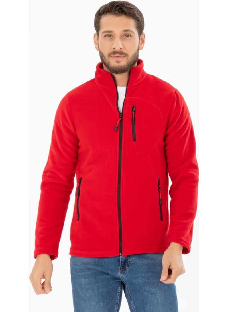 Four Man Men's Polar Fleece Three Pocket Softshell - Image 1